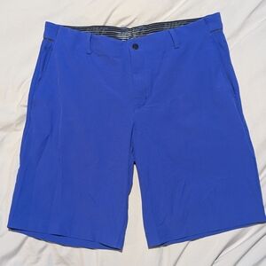 Nike Men's Vibrant Blue Flat Front Shorts